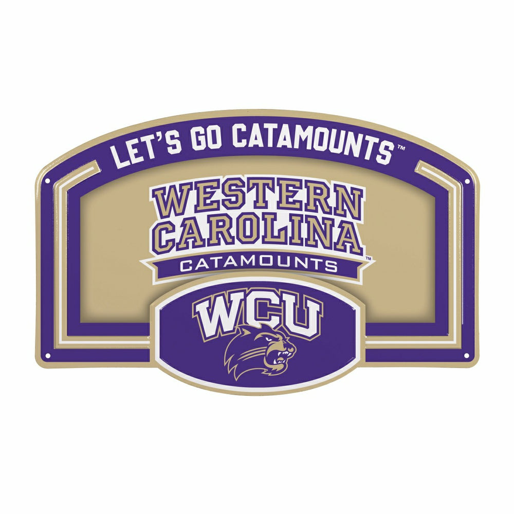 Western Carolina University USA Embossed Steel Wall Sign, 11" x 17"