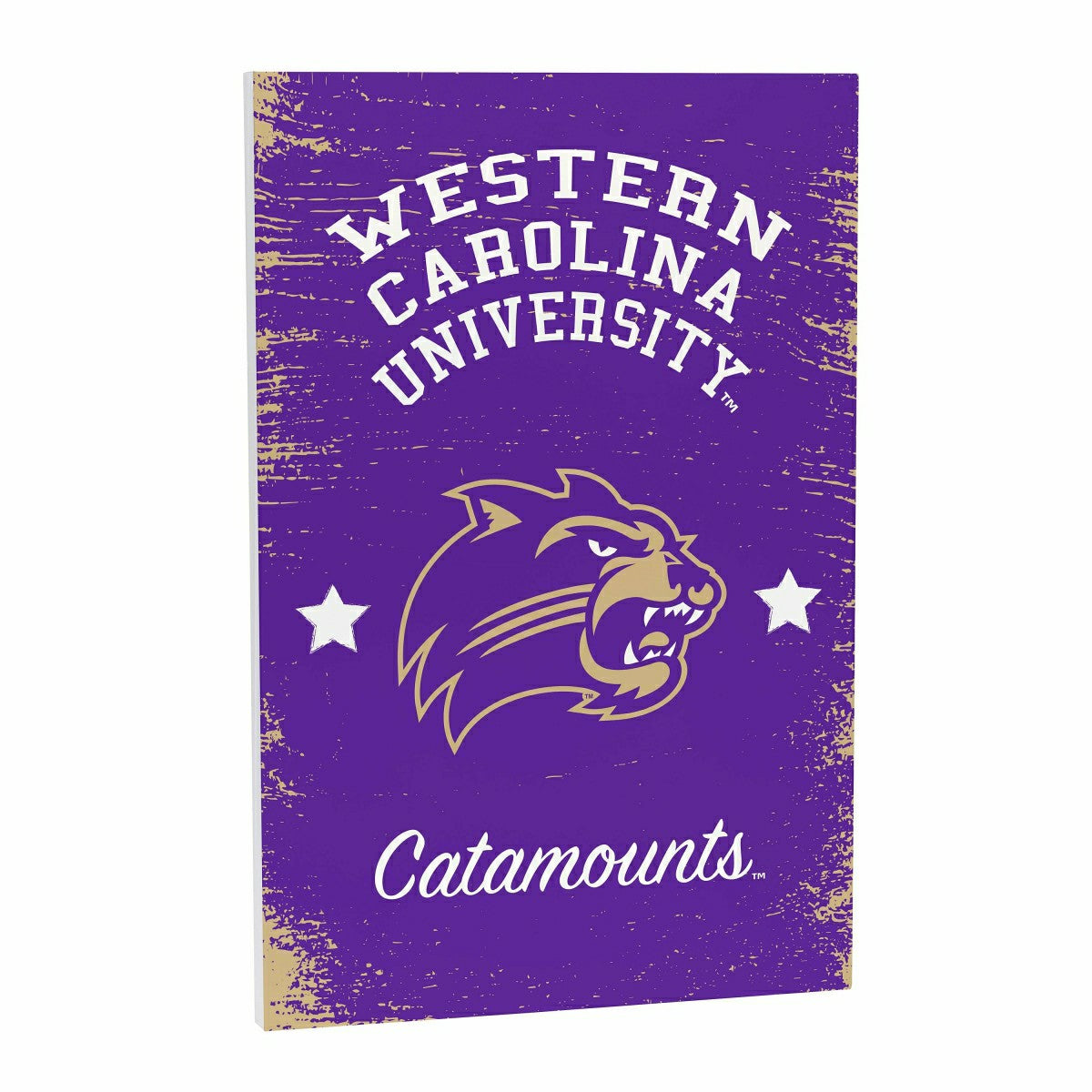Western Carolina University Wood Wall Sign, 16x24
