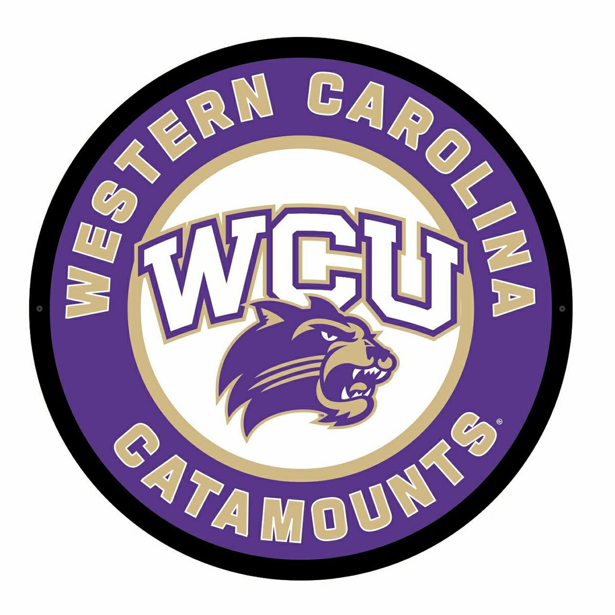 LED Wall Decor, Round, Western Carolina University
