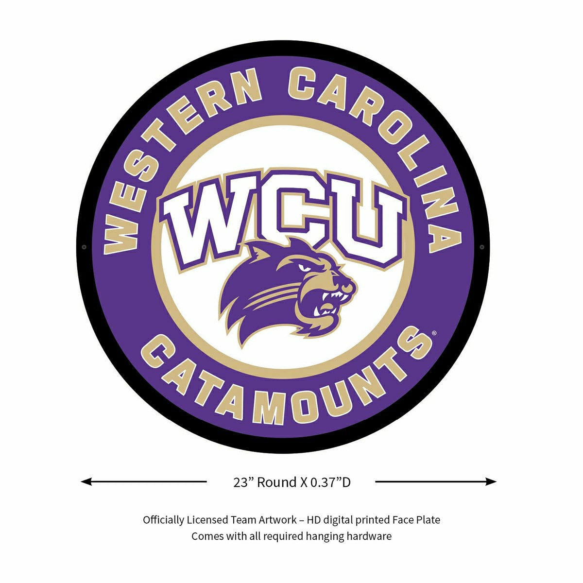 LED Wall Decor, Round, Western Carolina University
