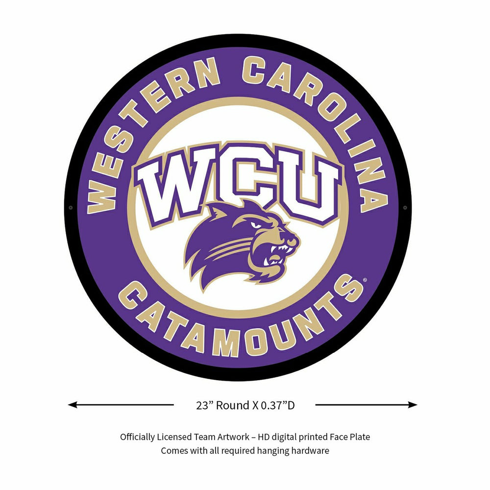 LED Wall Decor, Round, Western Carolina University