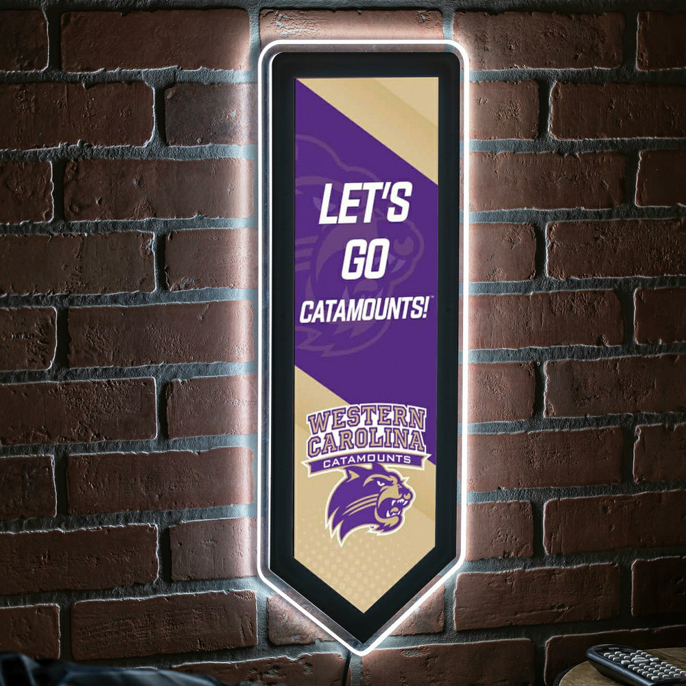 LED Wall Decor, Pennant, Western Carolina University