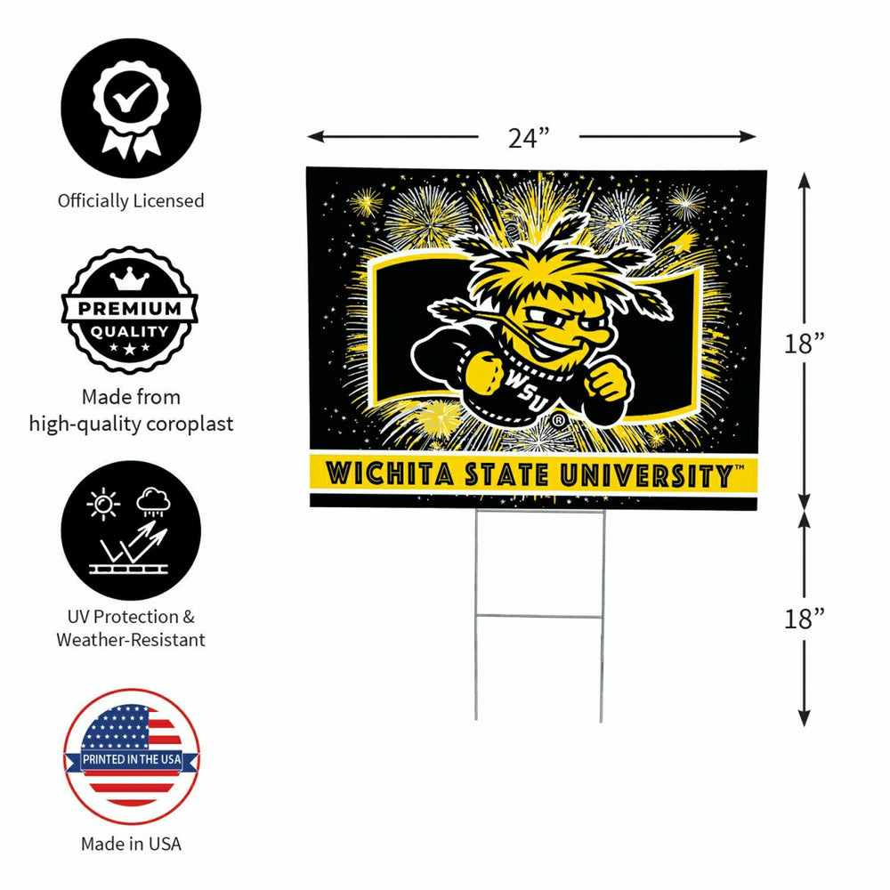 Wichita State University Yard Sign, Patriotic