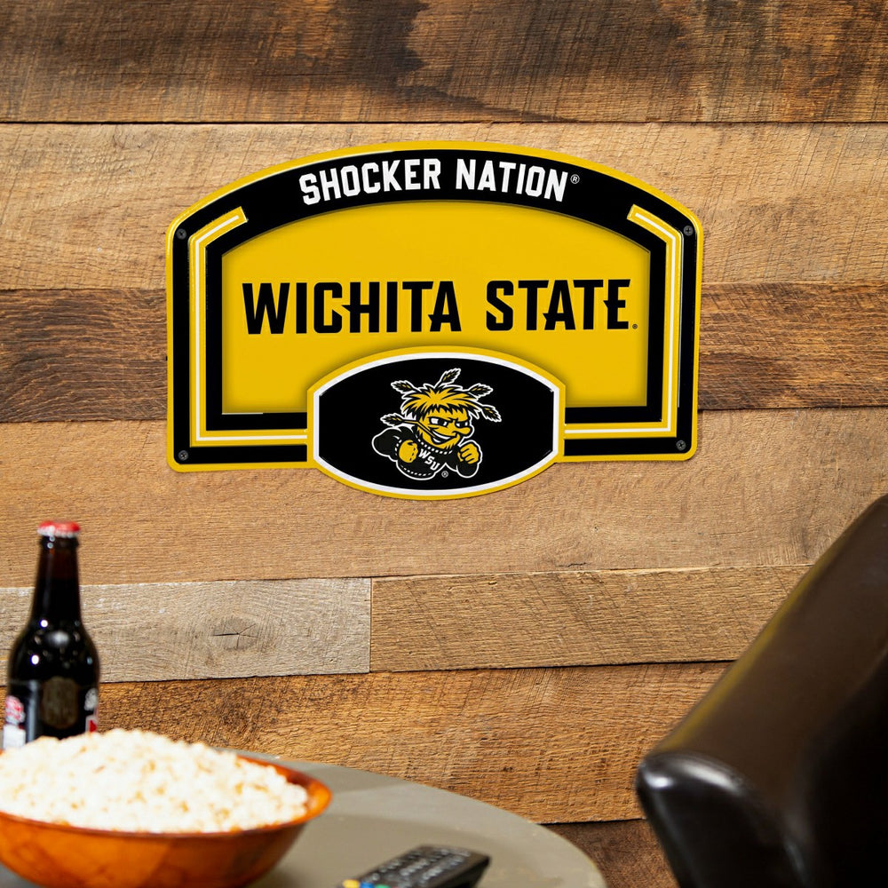 Wichita State University USA Embossed Steel Wall Sign, 11" x 17"