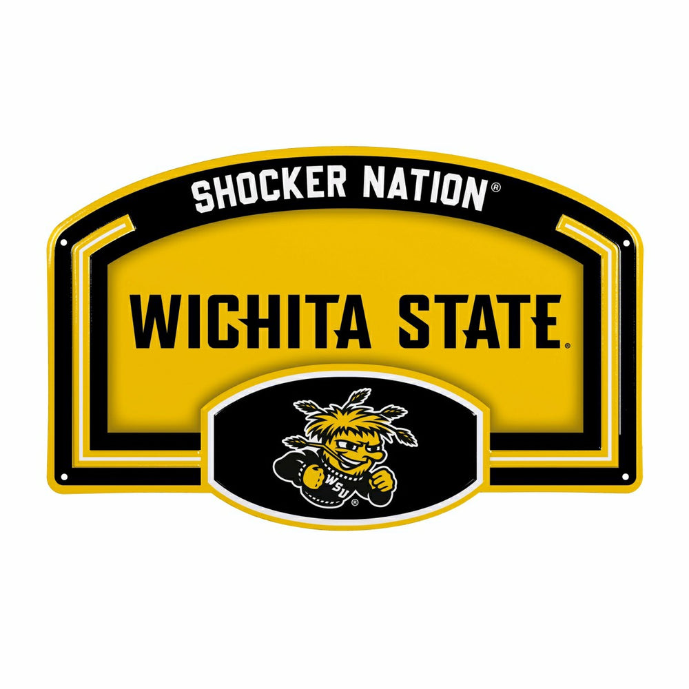 Wichita State University USA Embossed Steel Wall Sign, 11" x 17"