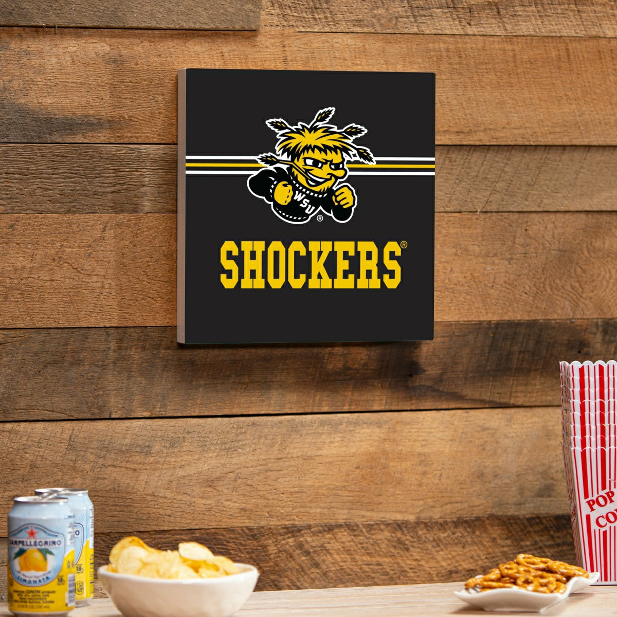 Wichita State University Wood Wall Sign, 12x12