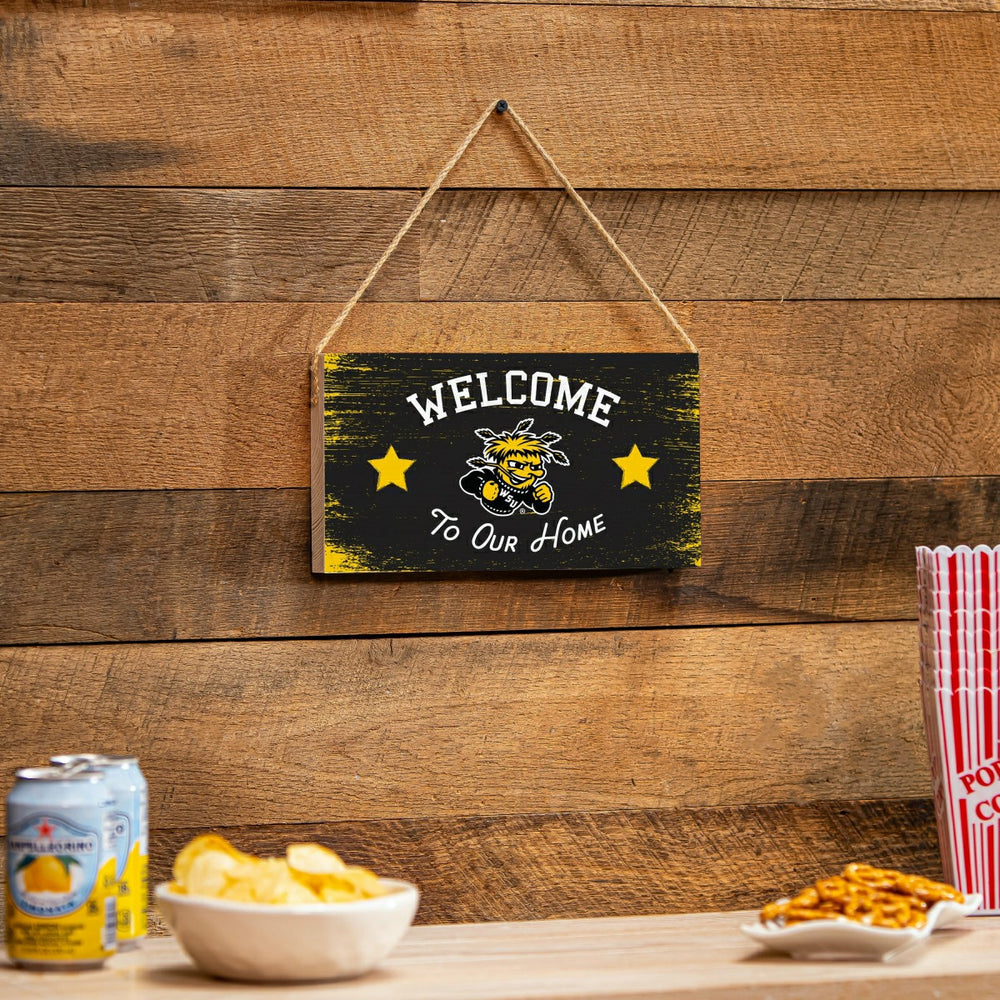 Wichita State University Wood Wall Sign, 6x11