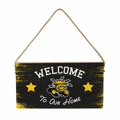 Wichita State University Wood Wall Sign, 6x11