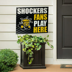 Wichita State University Coroplast Yard Sign "Fans Play Here"