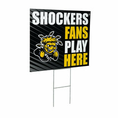 Wichita State University Coroplast Yard Sign "Fans Play Here"