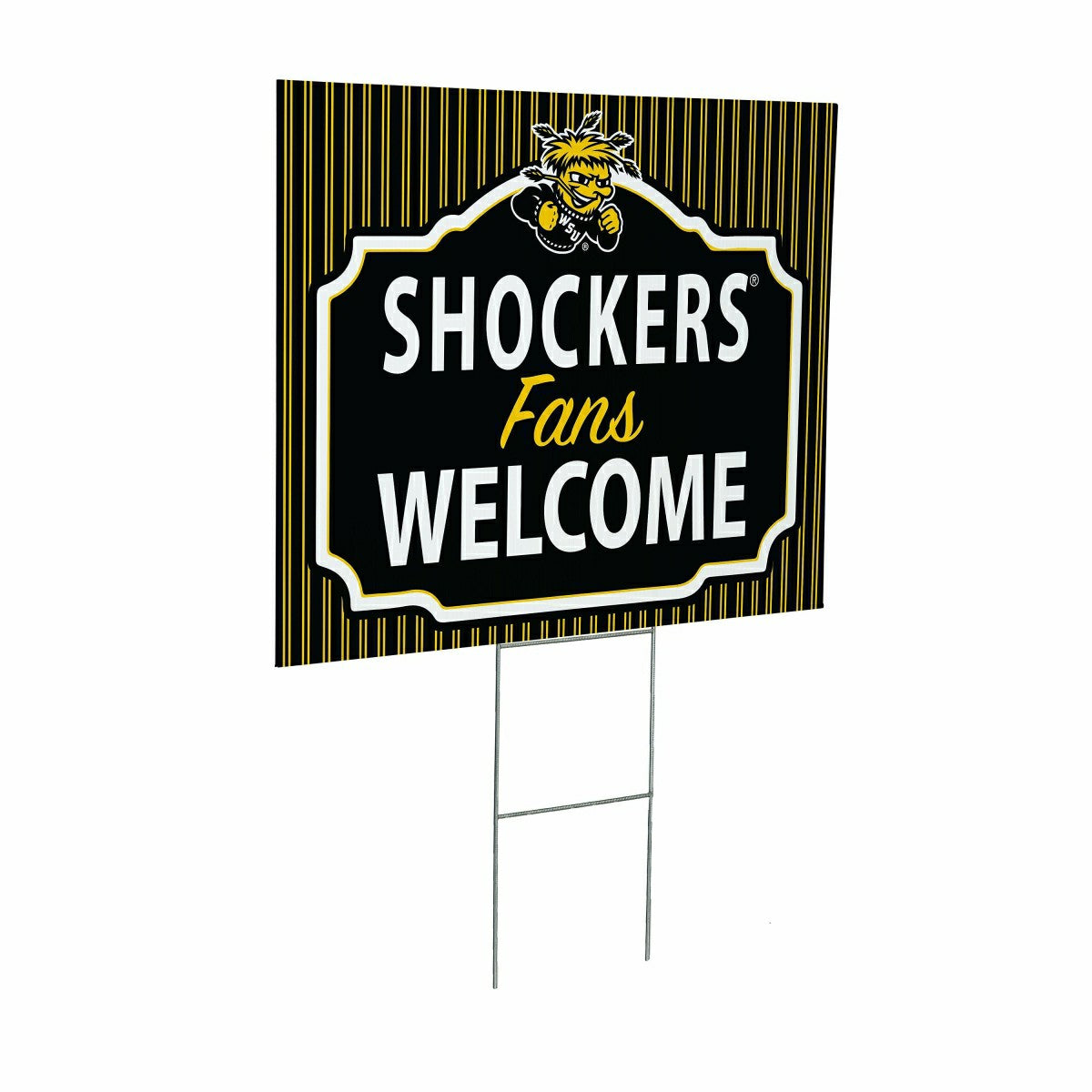 Wichita State University Coroplast Yard Sign, "Fans Welcome"