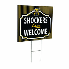 Wichita State University Coroplast Yard Sign, "Fans Welcome"