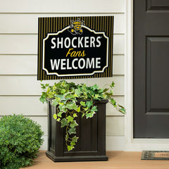 Wichita State University Coroplast Yard Sign, "Fans Welcome"