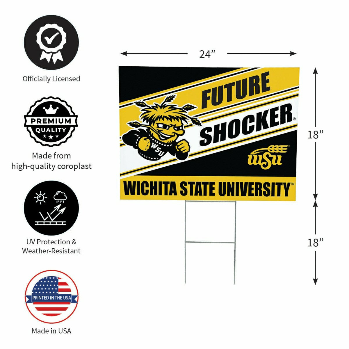 Wichita State University Coroplast Yard Sign, Future Student