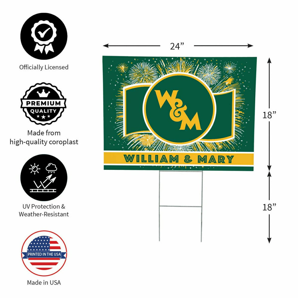William & Mary Yard Sign, Patriotic