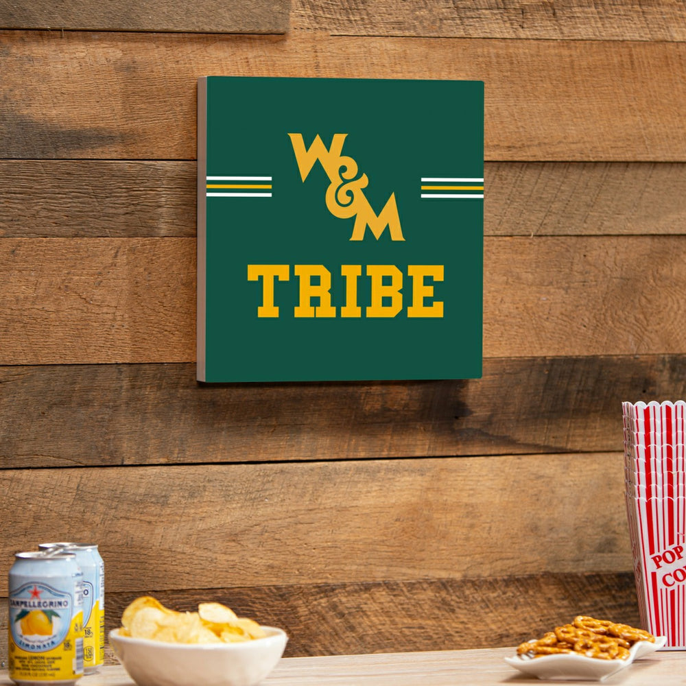 William & Mary Wood Wall Sign, 12x12