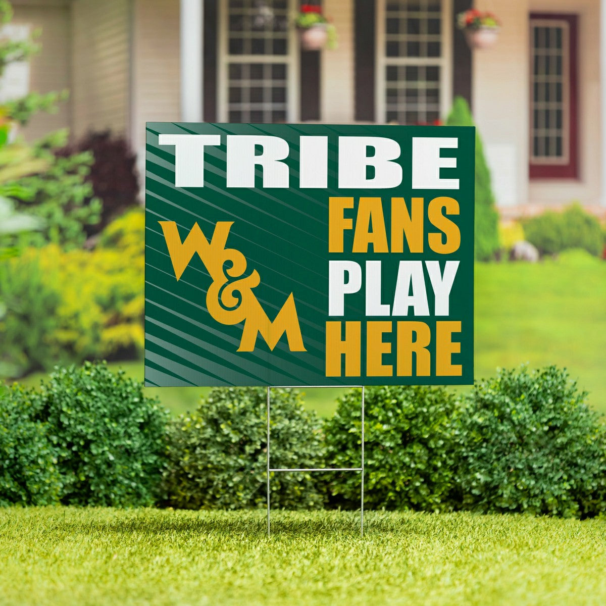 William & Mary Coroplast Yard Sign "Fans Play Here"