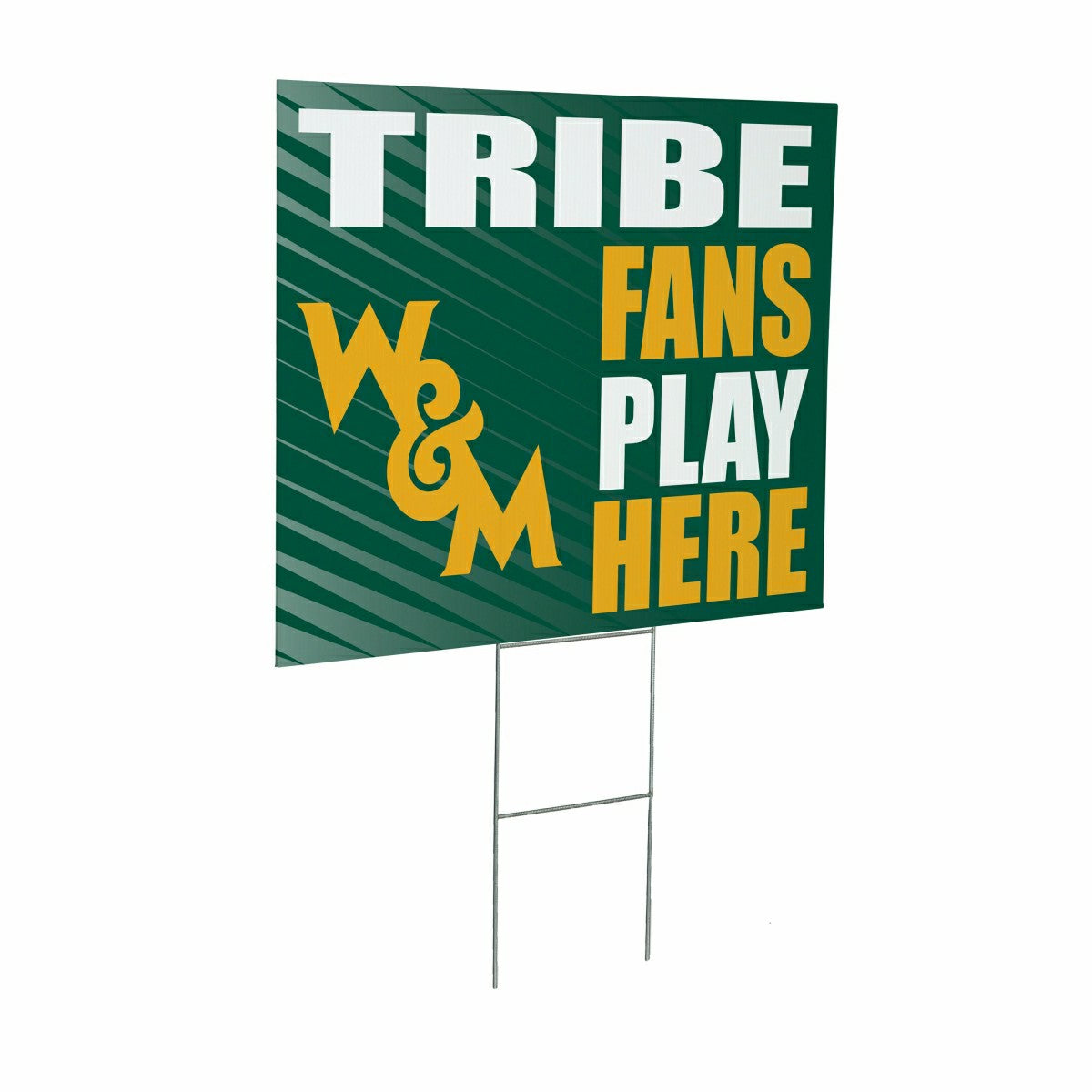 William & Mary Coroplast Yard Sign "Fans Play Here"