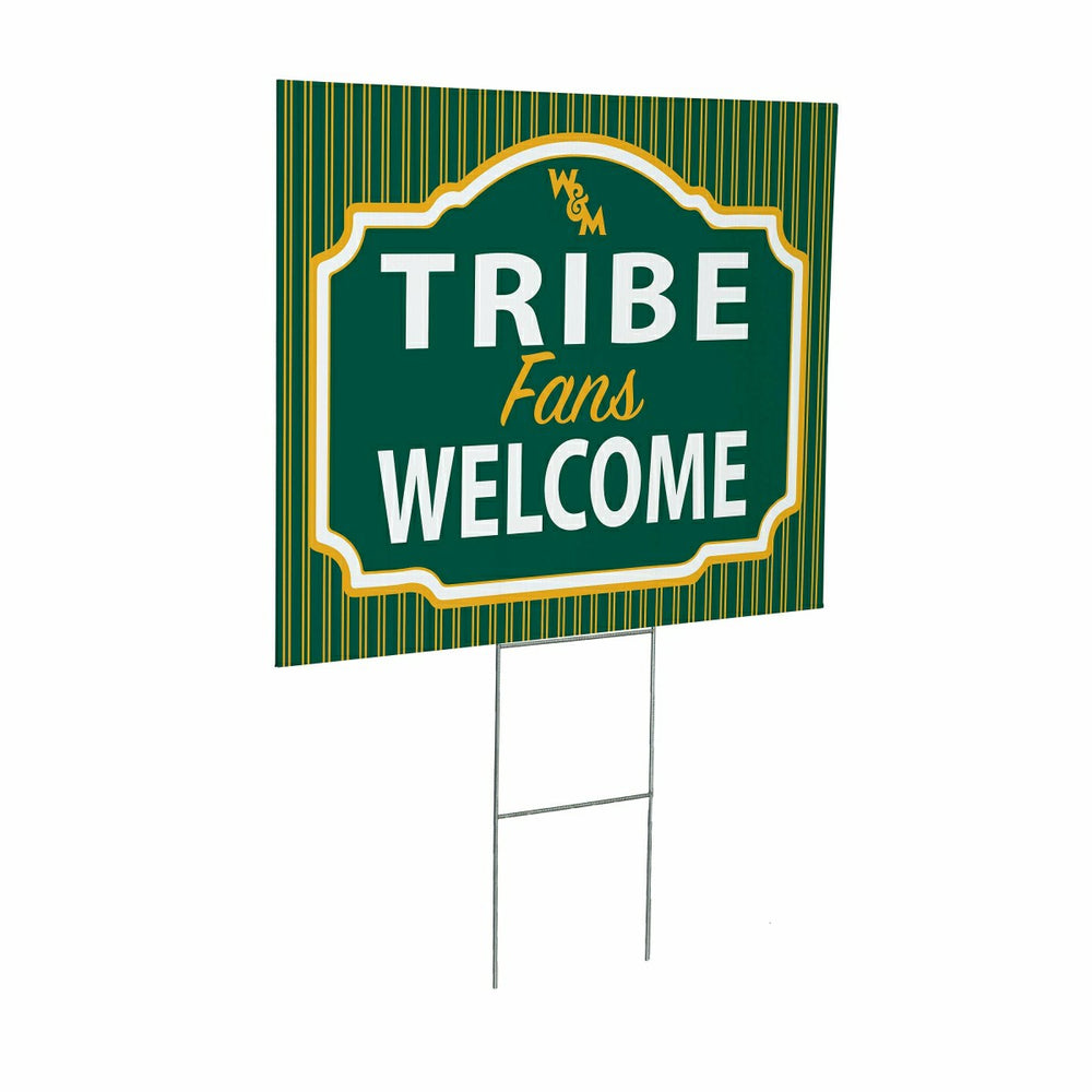 William & Mary Coroplast Yard Sign, "Fans Welcome"