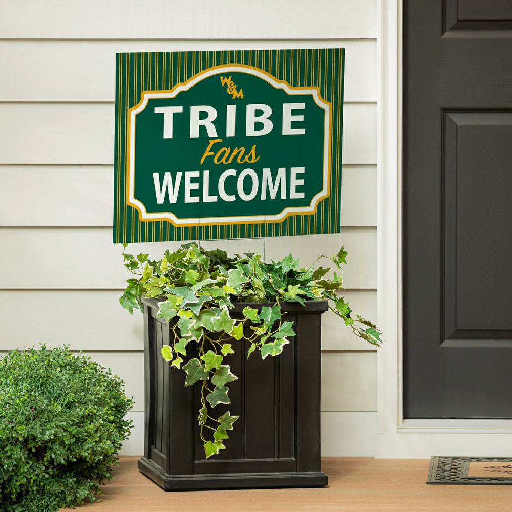 William & Mary Coroplast Yard Sign, "Fans Welcome"