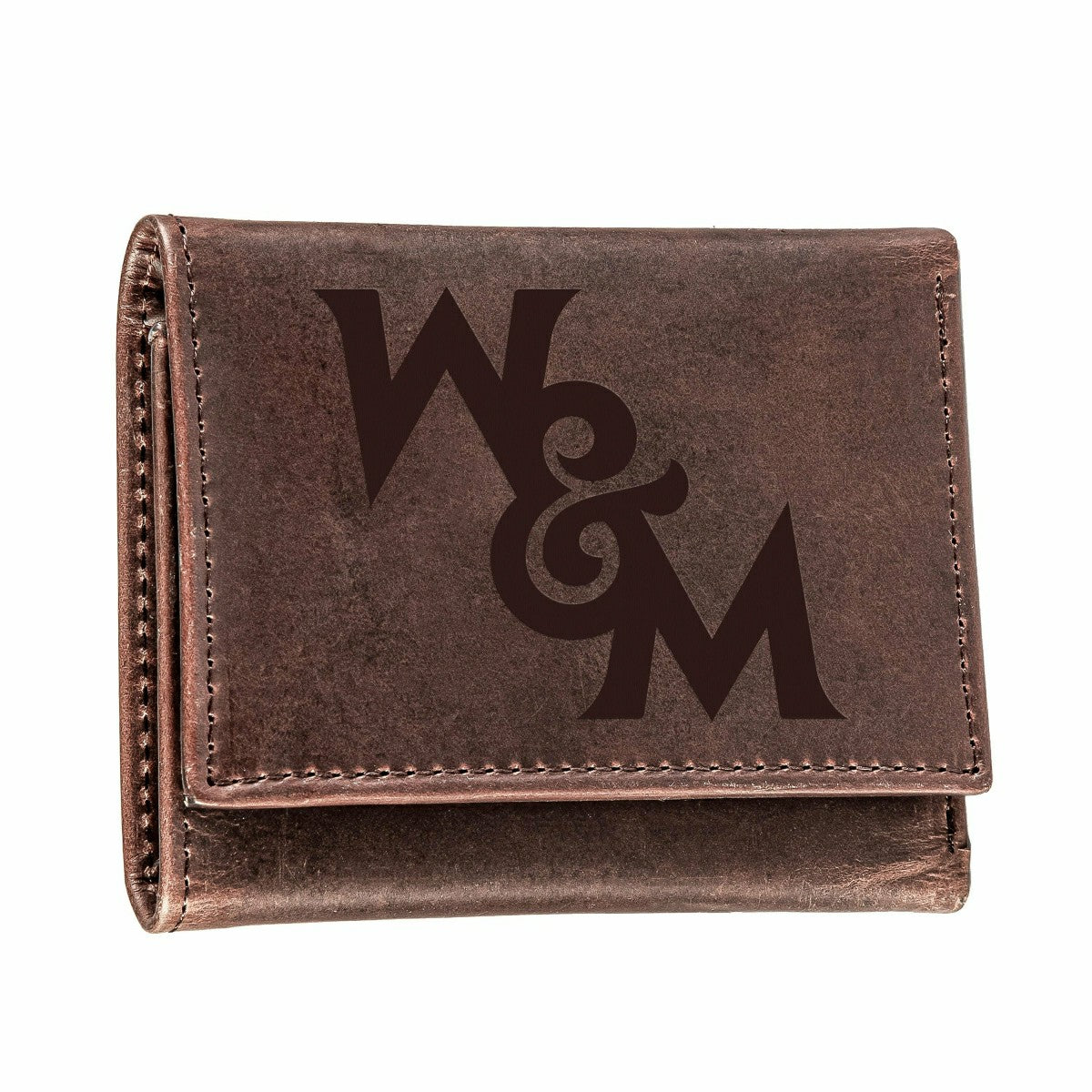 William & Mary, Tri-Fold Wallet, Brown, CH, 100% Genuine Leather
