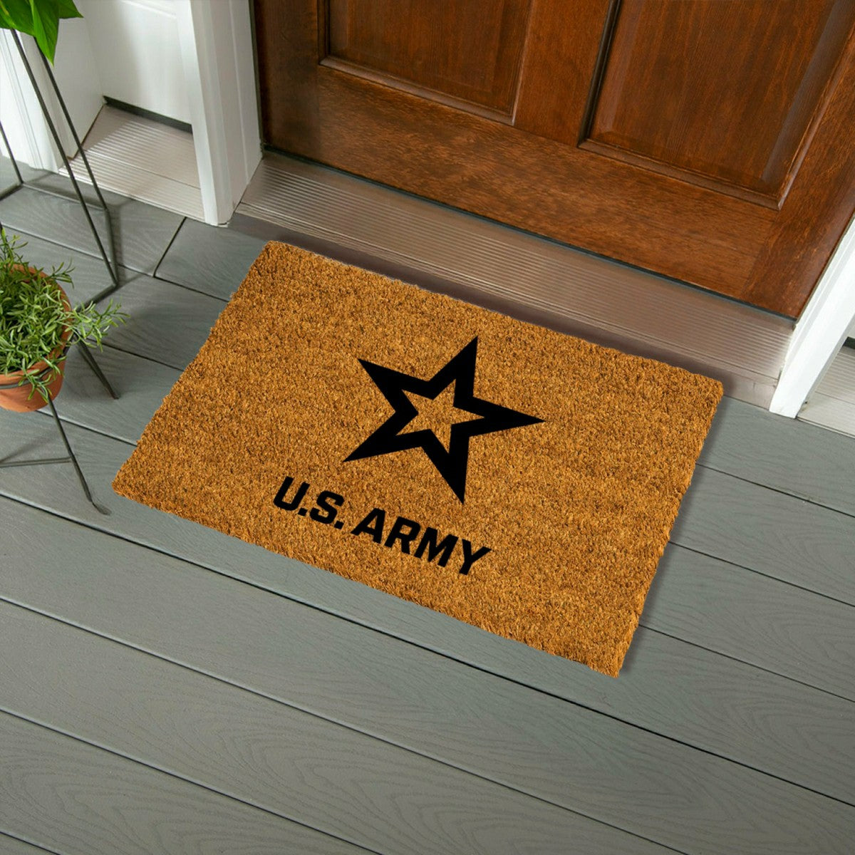 Coir Mat, 16"x28", US Army