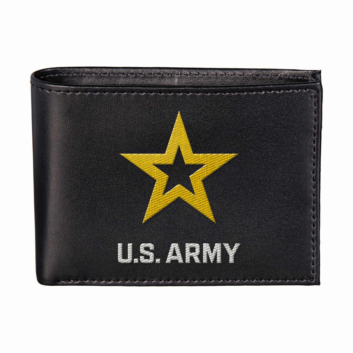 U.S. Army Black Bi-Fold Embroidered Wallet w/ RFID Blocking