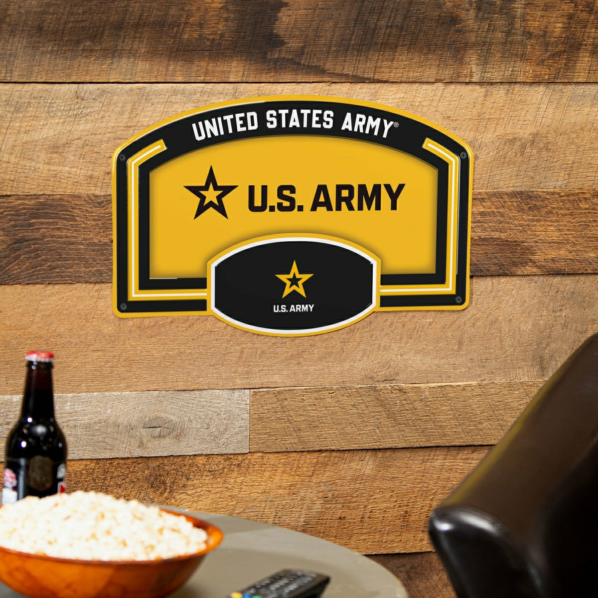 US Army USA Stamped Steel Wall Sign, 11" x 17"