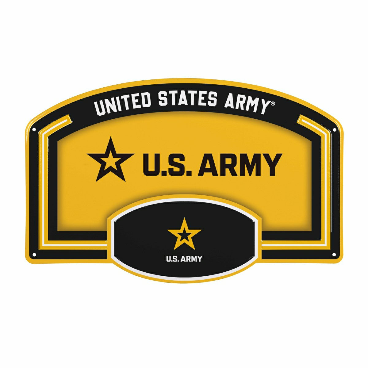US Army USA Stamped Steel Wall Sign, 11" x 17"