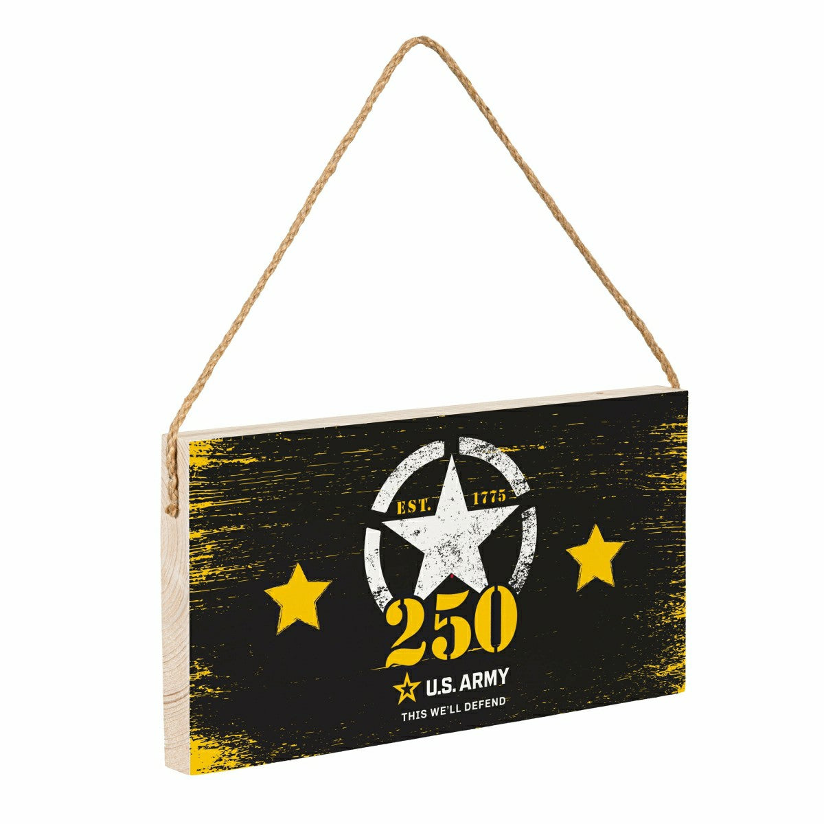 US Army, 250th Anniversary Wood Wall Sign, 6x11