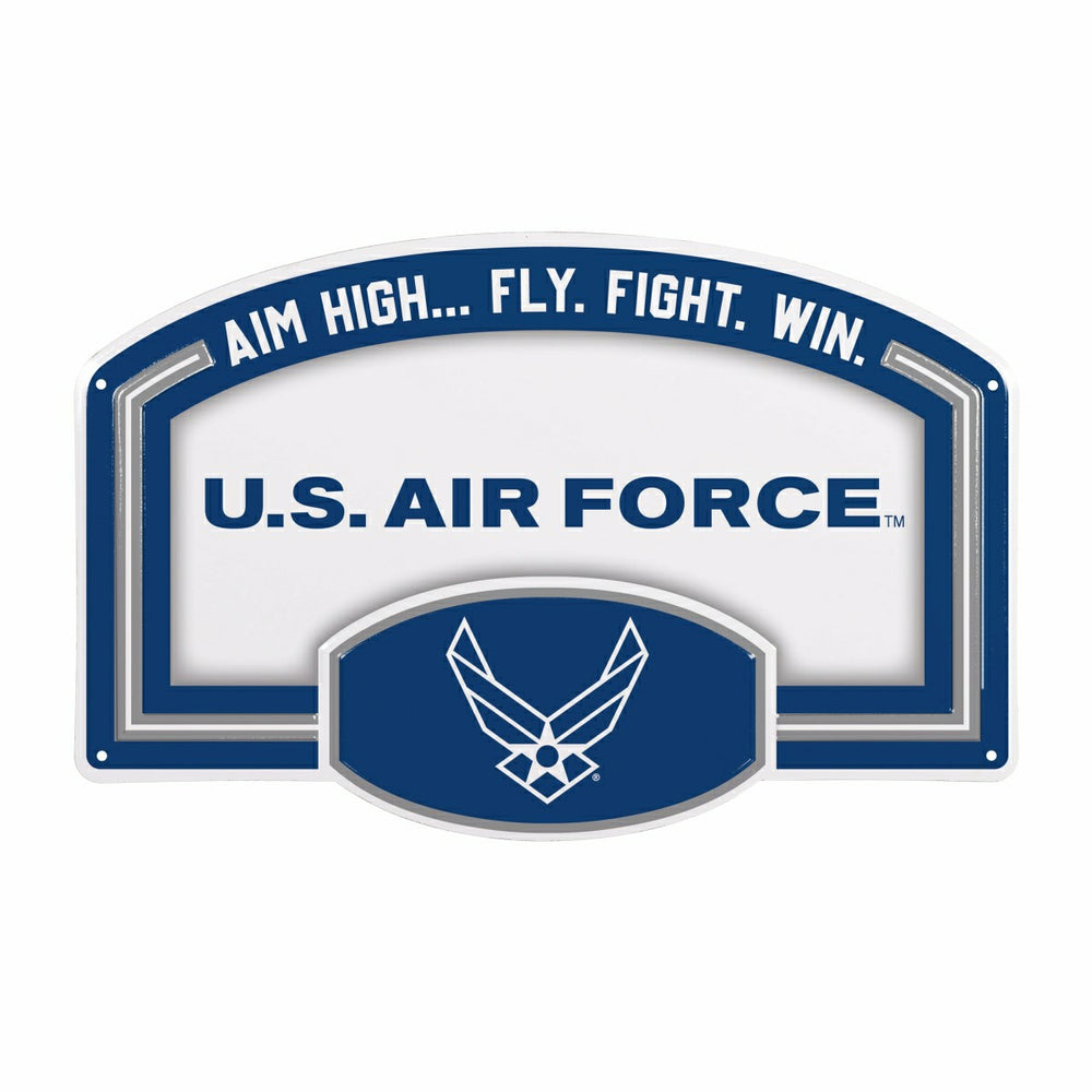 US Air Force USA Stamped Steel Wall Sign, 11" x 17"