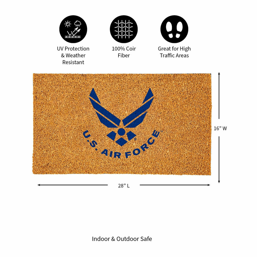 Coir Mat, 16"x28", US Air Force
