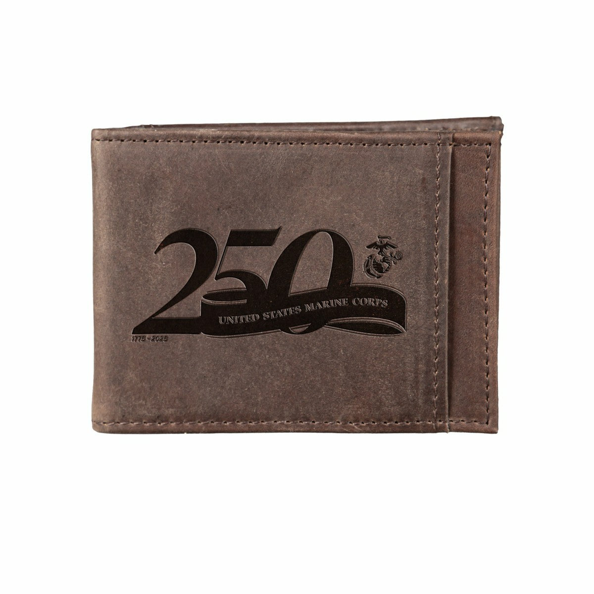 Front Pocket Wallet w/ RFID Blocking, US Marine Corps, 250th Anniversa