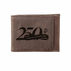 Front Pocket Wallet w/ RFID Blocking, US Marine Corps, 250th Anniversa