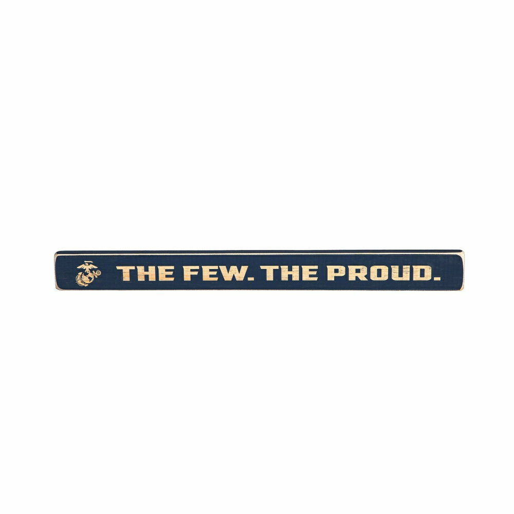 US Marine Corps Engraved Wood Sign, 1.5" x 18"