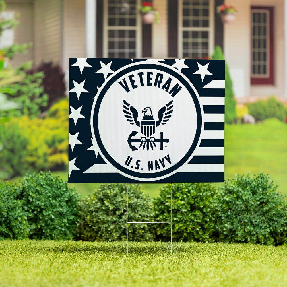 US Navy Coroplast Yard Sign