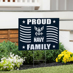 US Navy Coroplast Yard Sign