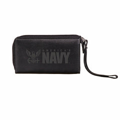 US Navy Black Wristlet Wallet
