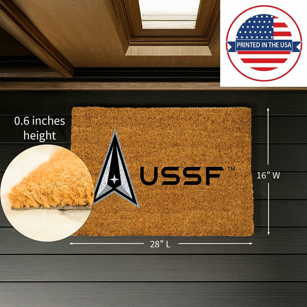 Coir Mat, 16"x28", US Space Force