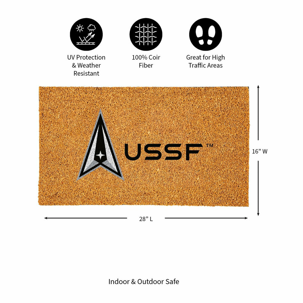 Coir Mat, 16"x28", US Space Force