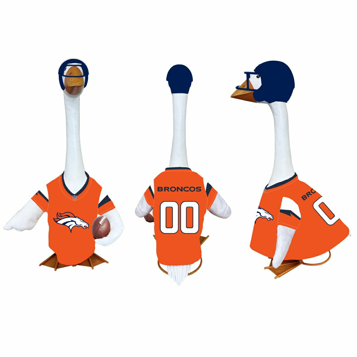 Denver Broncos Sports Porch Goose Uniform