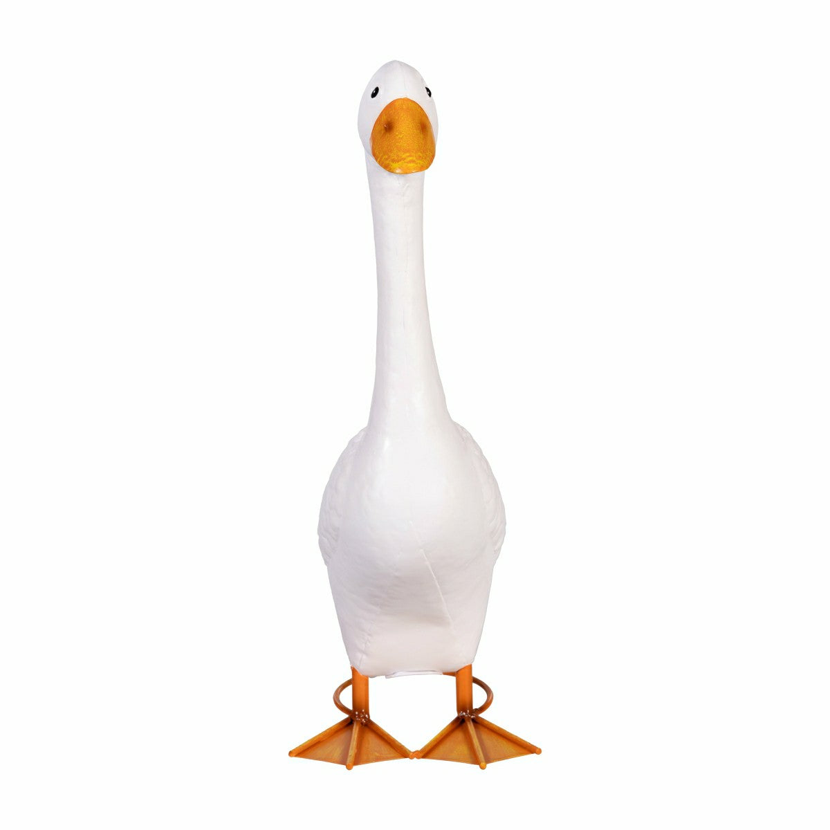 Metal Porch Goose Statue, 21"H