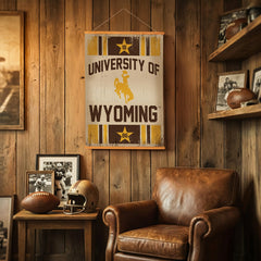 University of Wyoming, Canvas Wall Tapestry, Medium, 36x24