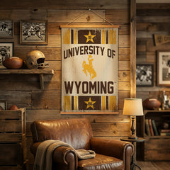 University of Wyoming, Canvas Wall Tapestry, Medium, 36x24
