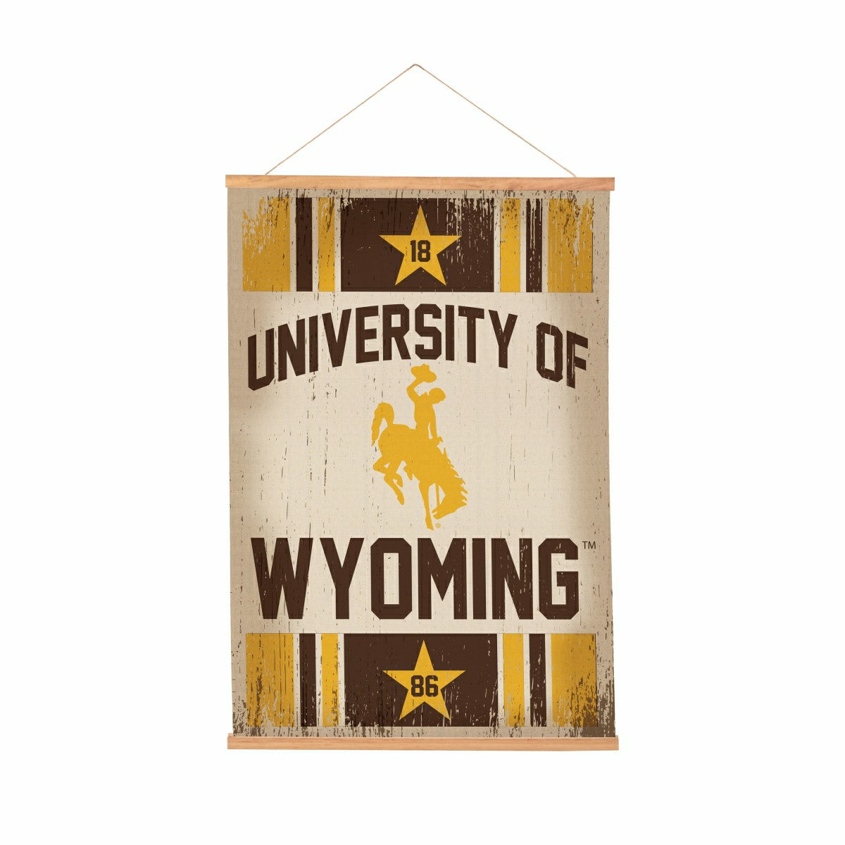 University of Wyoming, Canvas Wall Tapestry, Medium, 36x24
