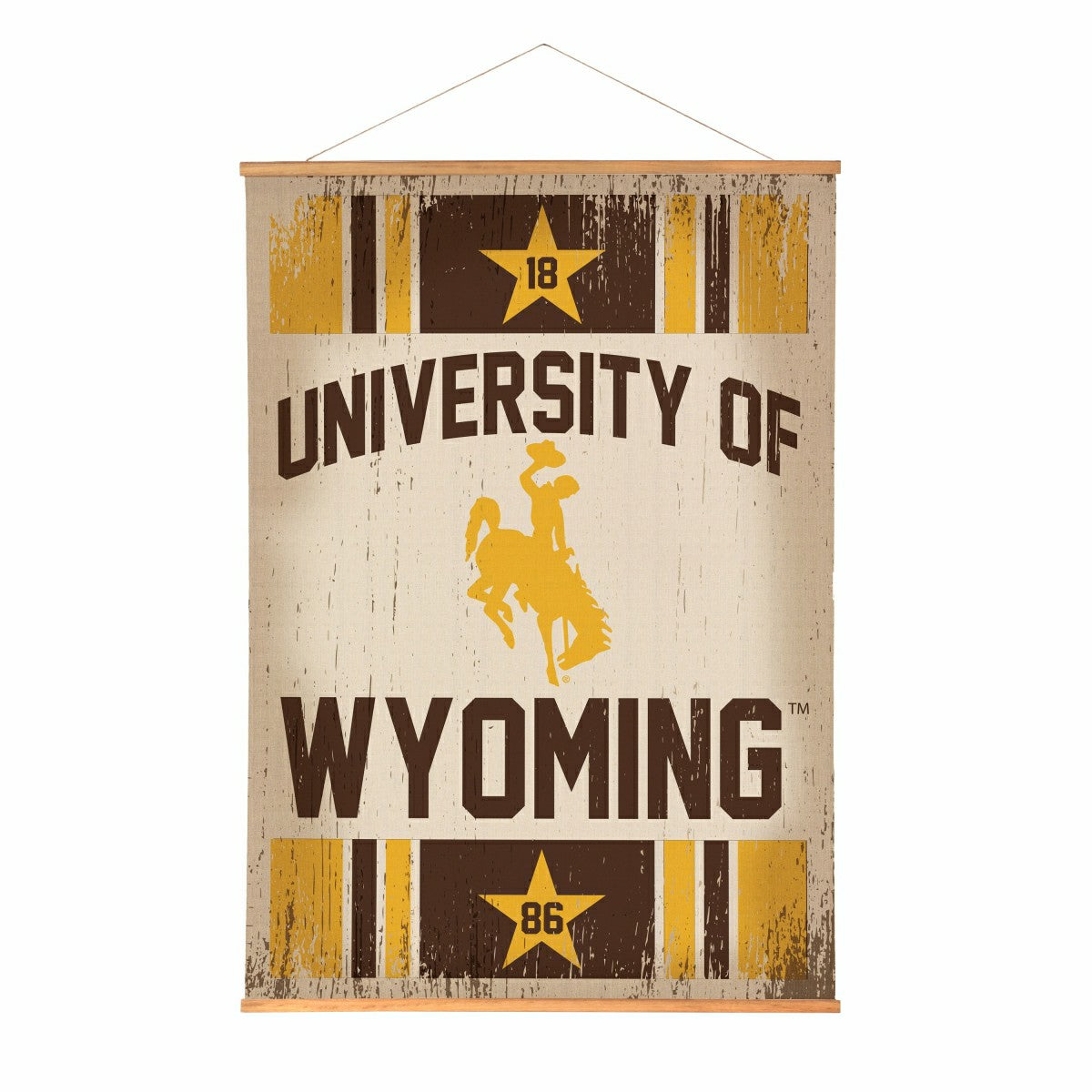 University of Wyoming, Canvas Wall Tapestry, Large, 54x36