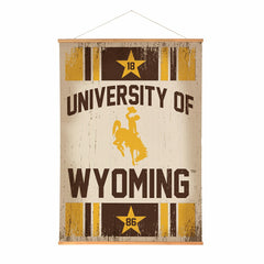 University of Wyoming, Canvas Wall Tapestry, Large, 54x36