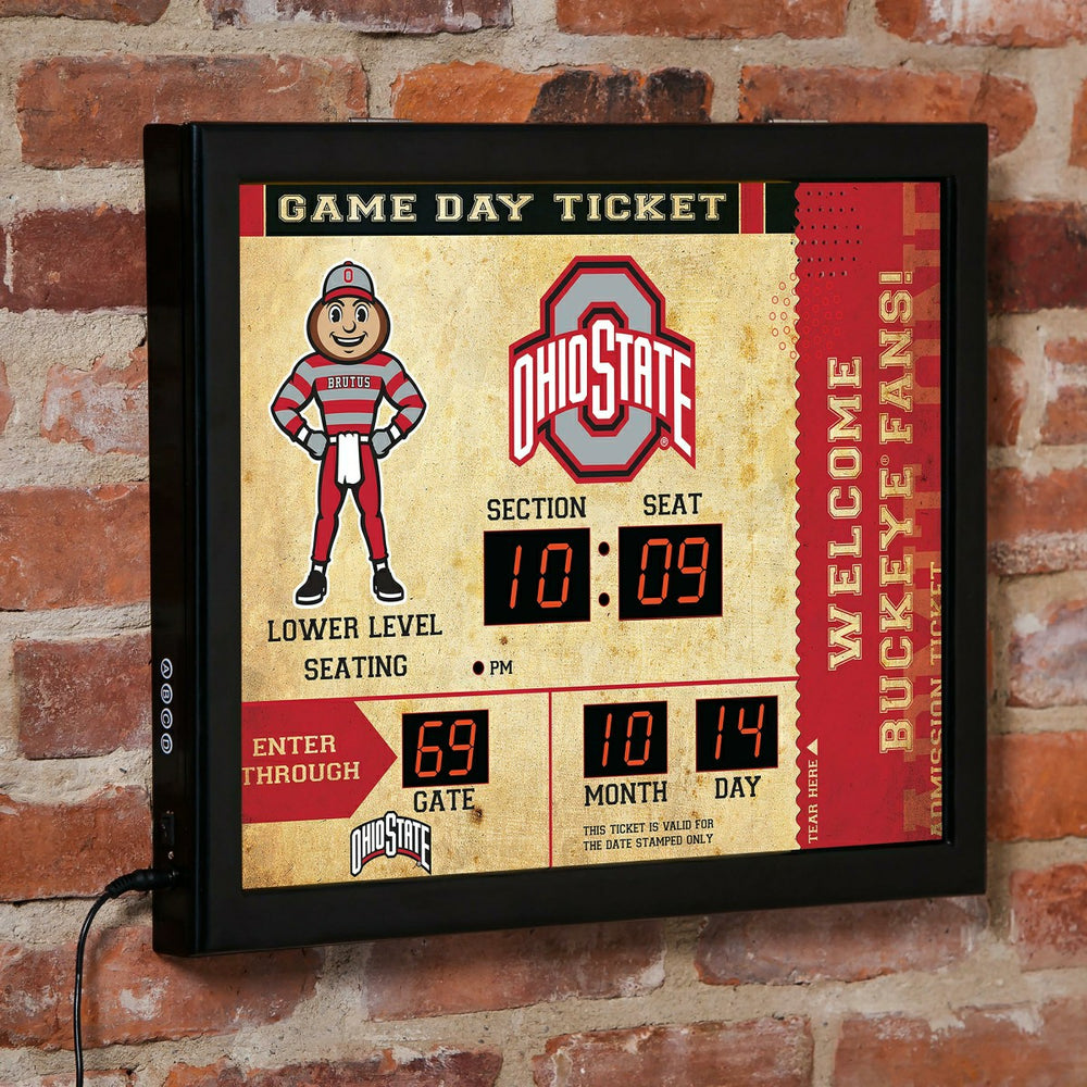 Scoreboard Wall Clock, Ohio State