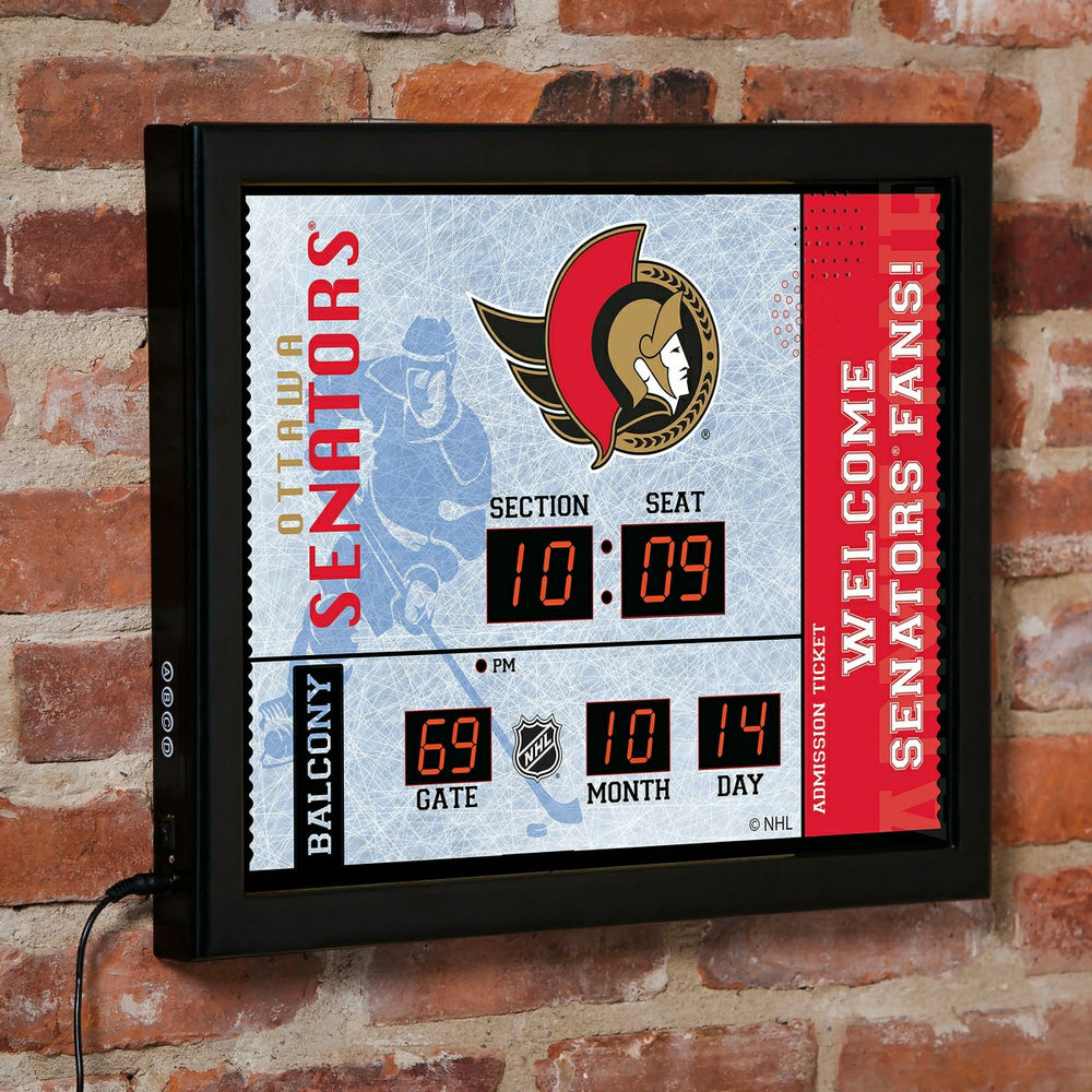Scoreboard Wall Clock, Ottawa Senators