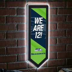 LED Wall Decor, Pennant, Seattle Seahawks